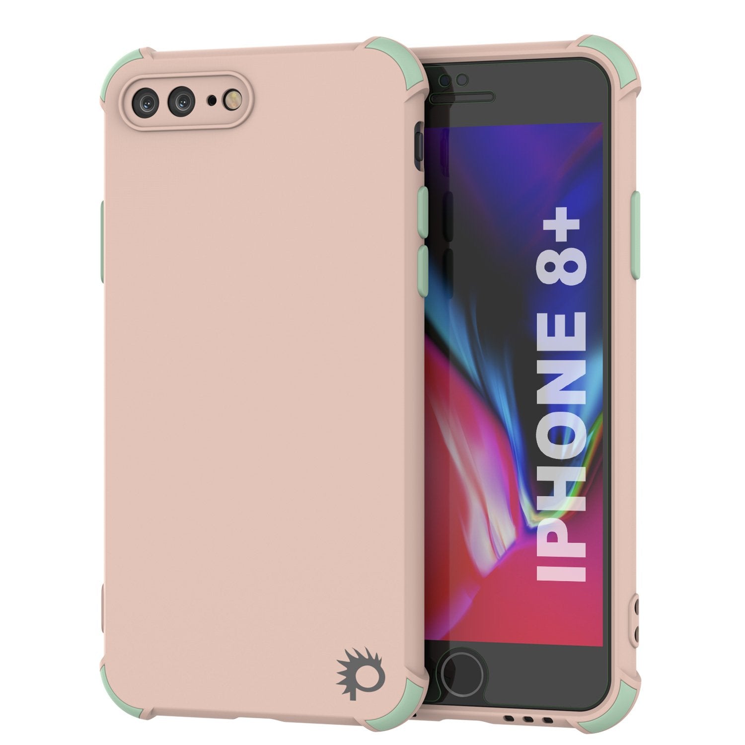 Punkcase Protective & Lightweight TPU Case [Sunshine Series] for iPhone 8+ Plus [Pink]