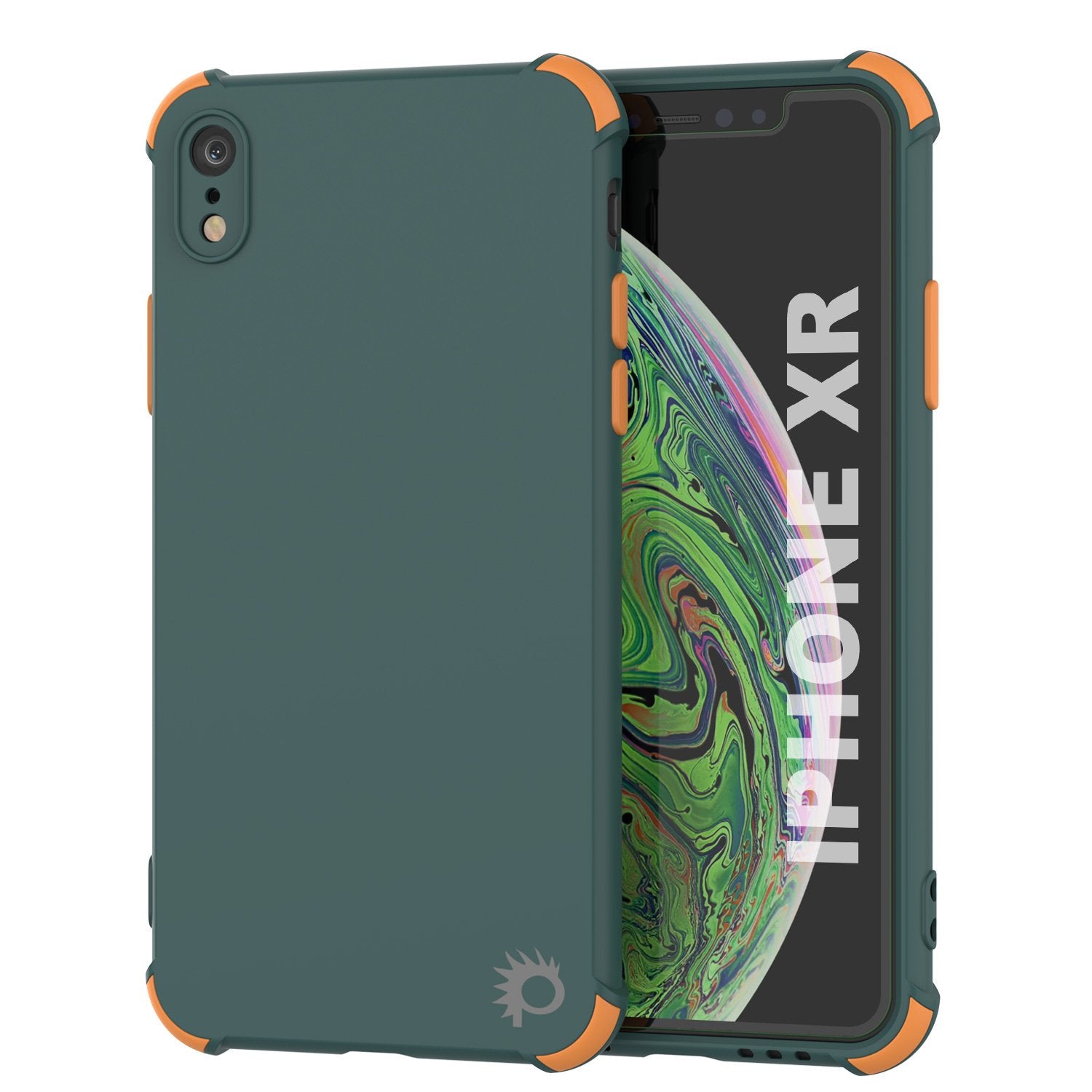 Punkcase Protective & Lightweight TPU Case [Sunshine Series] for iPhone XR [Dark Green]