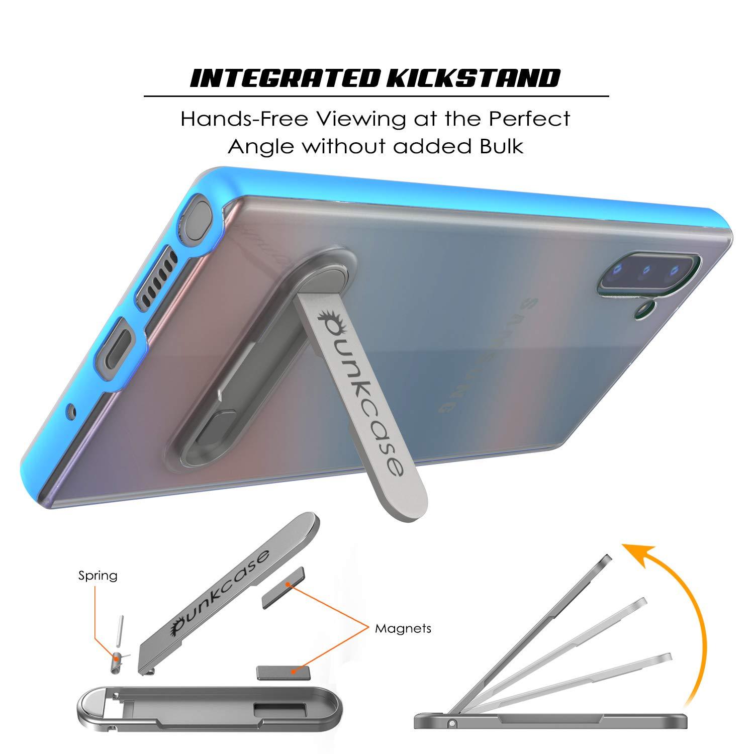 Galaxy Note 10 Lucid 3.0 PunkCase Armor Cover w/Integrated Kickstand and Screen Protector [Blue]