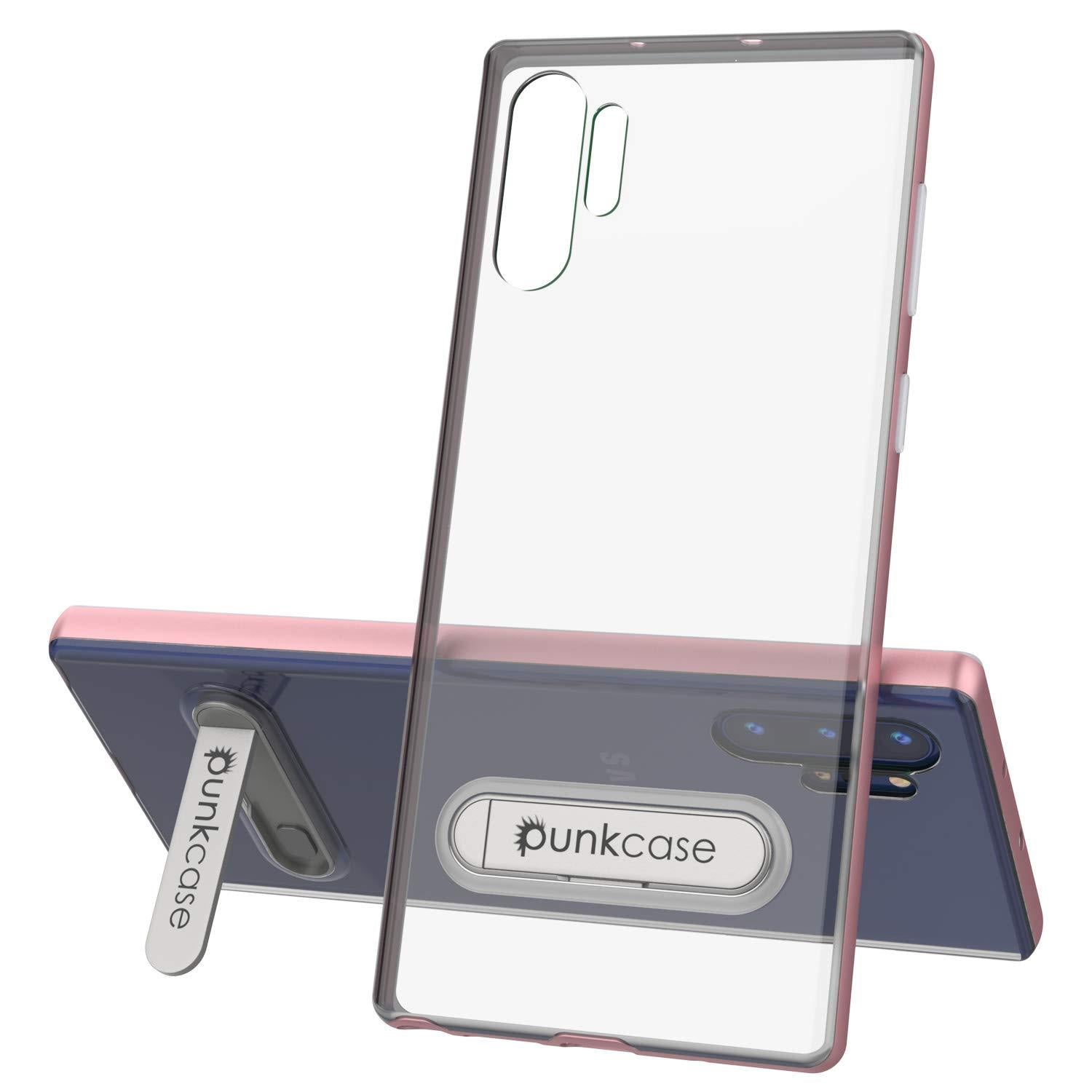 Galaxy Note 10+ Plus Lucid 3.0 PunkCase Armor Cover w/Integrated Kickstand and Screen Protector [Rose Gold]