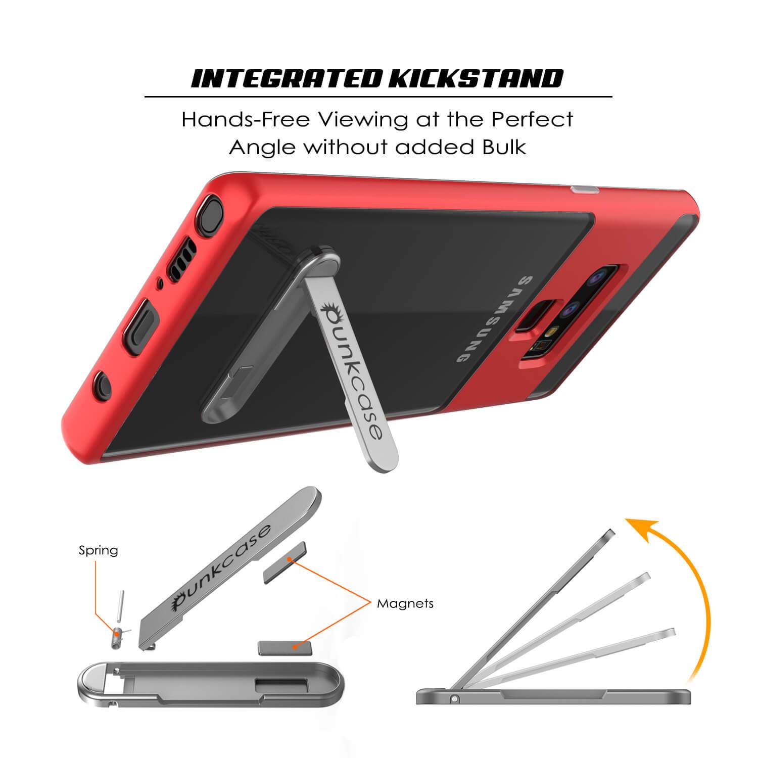Galaxy Note 9 Lucid 3.0 PunkCase Armor Cover w/Integrated Kickstand and Screen Protector [Red] - PunkCase NZ