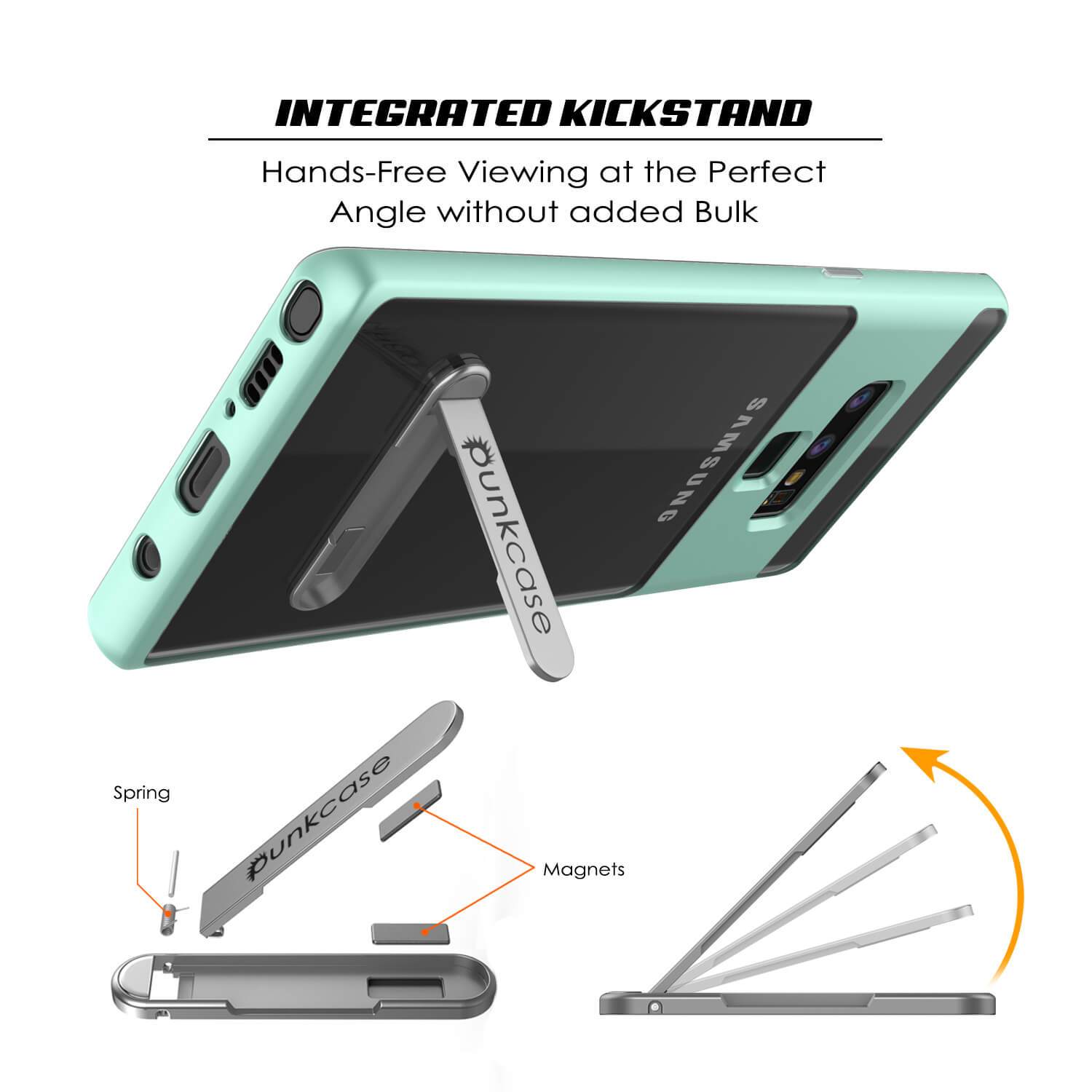 Galaxy Note 9 Lucid 3.0 PunkCase Armor Cover w/Integrated Kickstand and Screen Protector [Teal] - PunkCase NZ