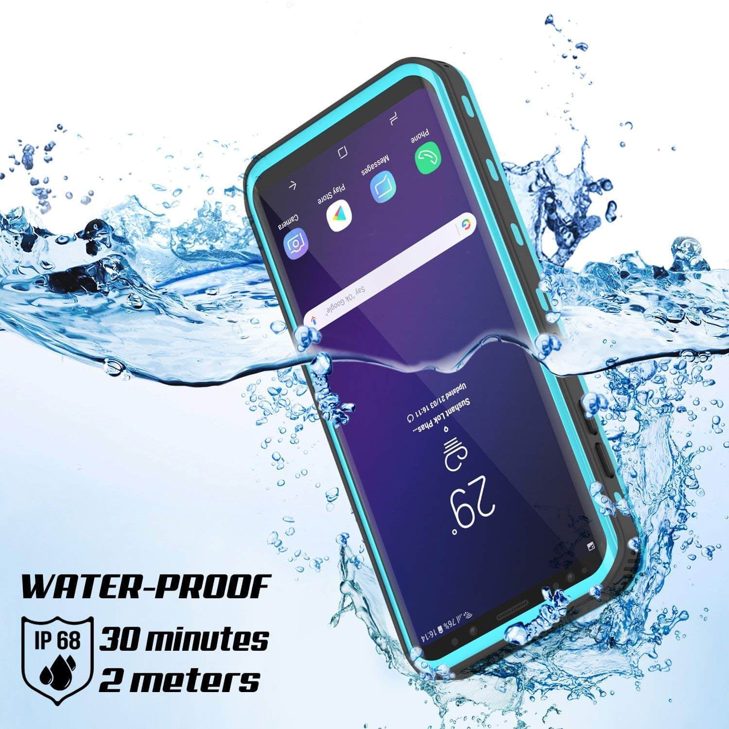 Galaxy S9 Plus Waterproof Case, Punkcase [KickStud Series] Armor Cover [TEAL] - PunkCase NZ
