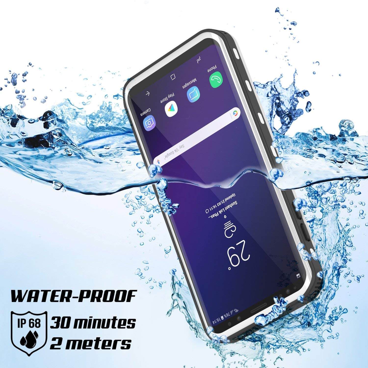 Galaxy S9 Plus Waterproof Case, Punkcase [KickStud Series] Armor Cover [WHITE] - PunkCase NZ