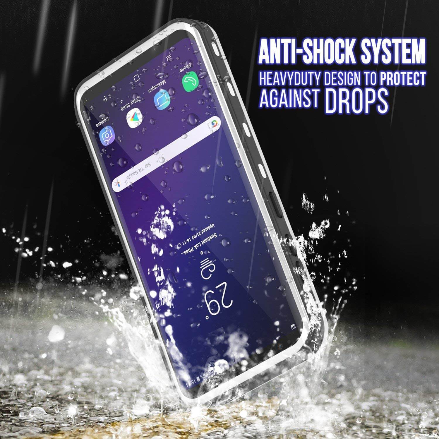 Galaxy S9 Waterproof Case, Punkcase [KickStud Series] Armor Cover [WHITE] - PunkCase NZ