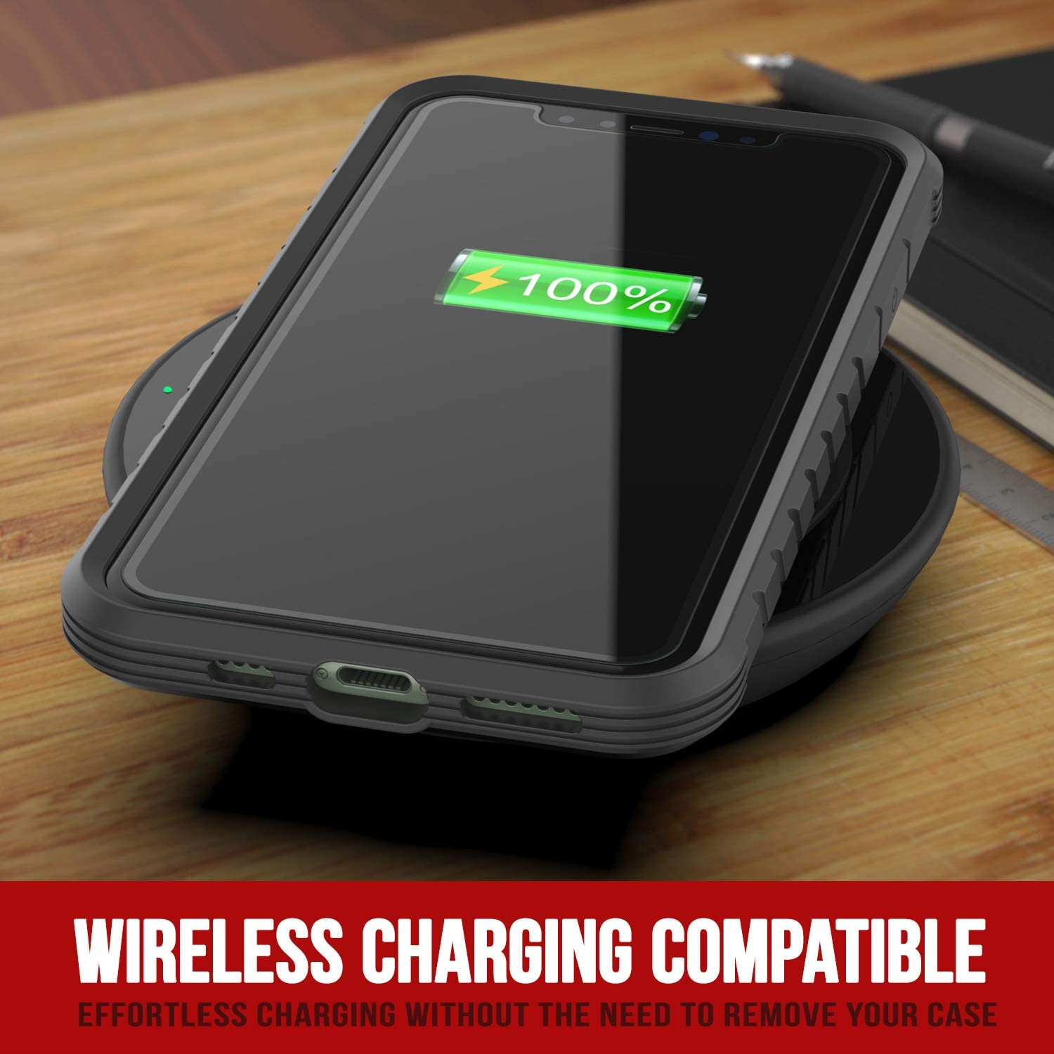 Punkcase iPhone 11 Pro ravenger Case Protective Military Grade Multilayer Cover [Grey-Black]
