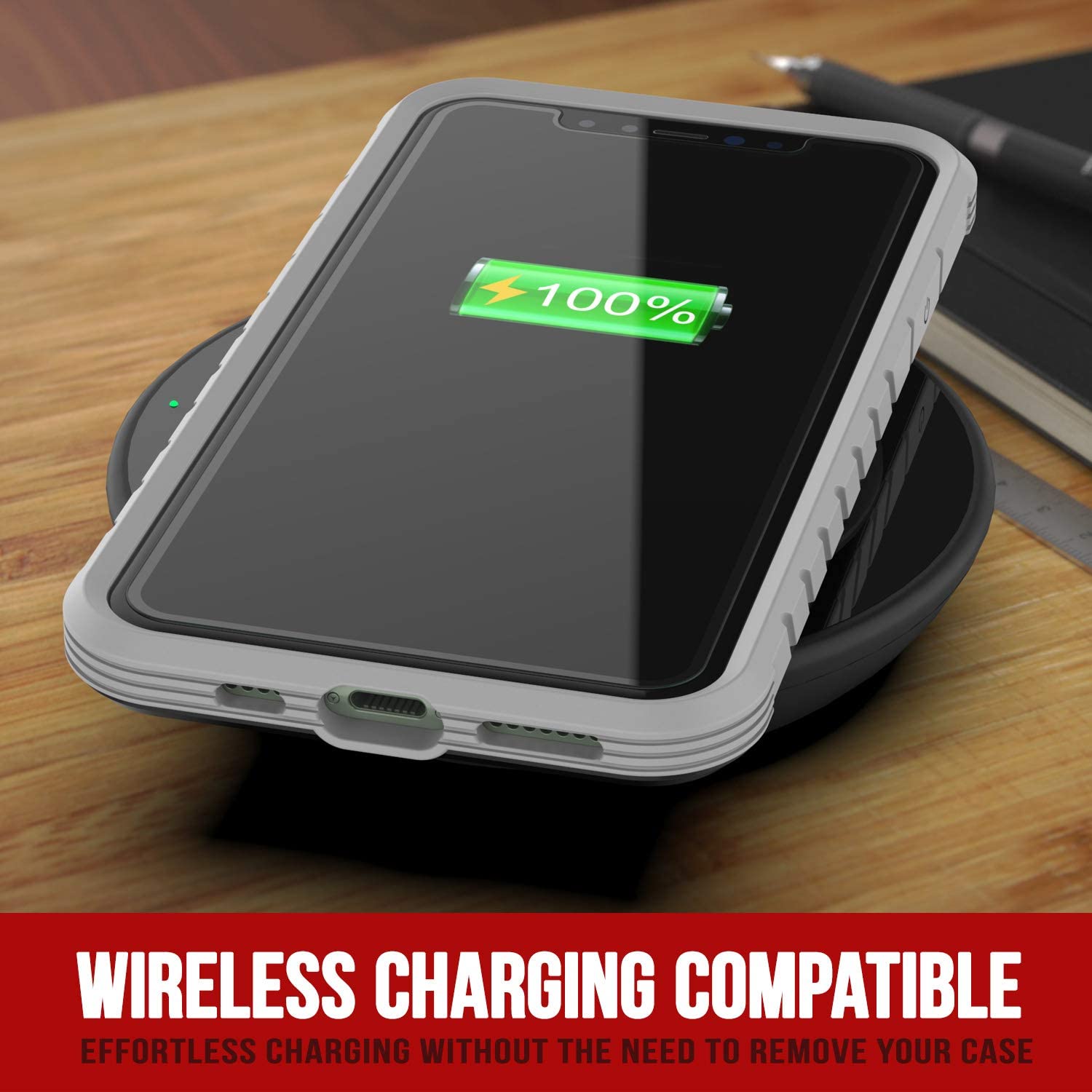 Punkcase iPhone 12 Pro ravenger Case Protective Military Grade Multilayer Cover [Grey]