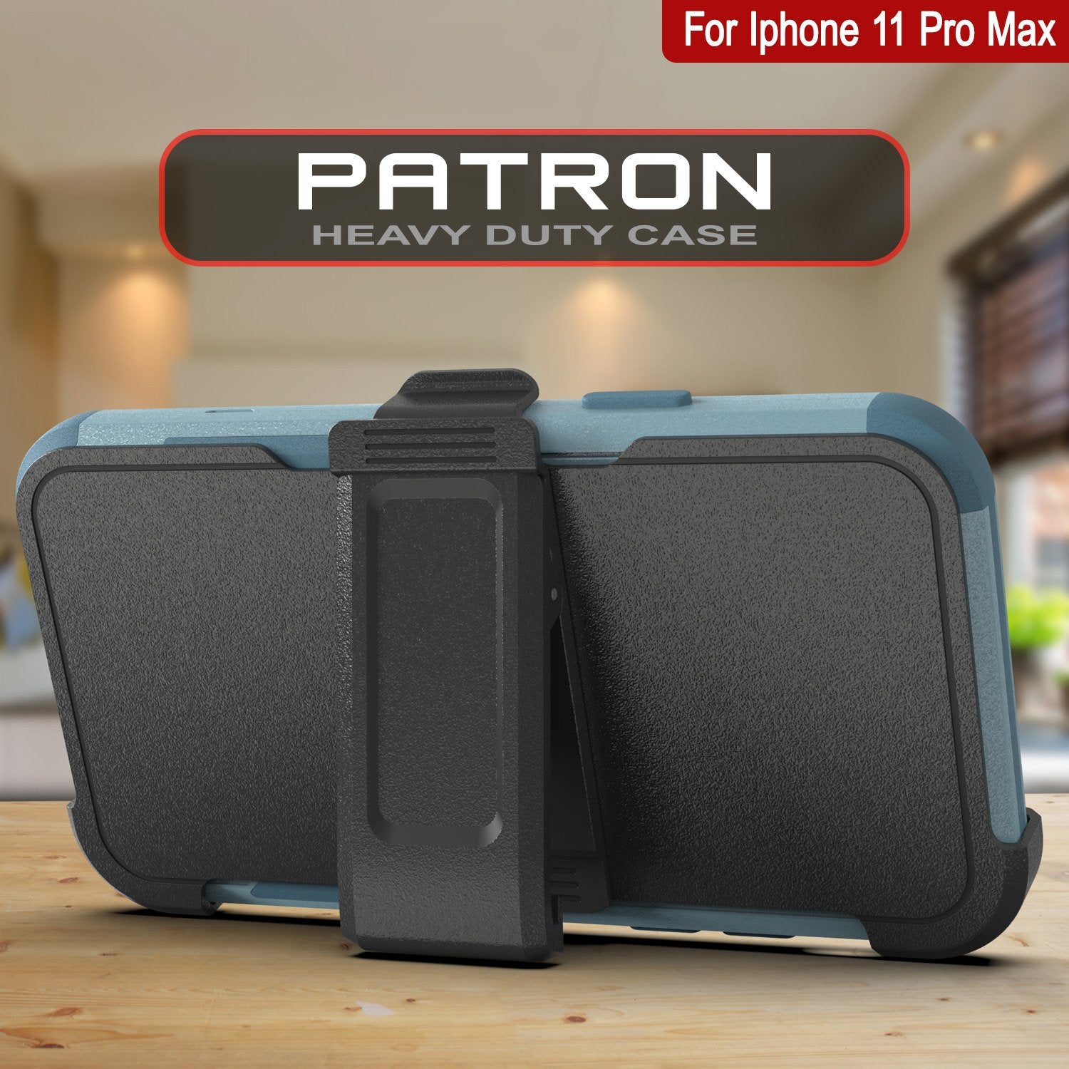 Punkcase for iPhone 11 Pro Max Belt Clip Multilayer Holster Case [Patron Series] [Mint]