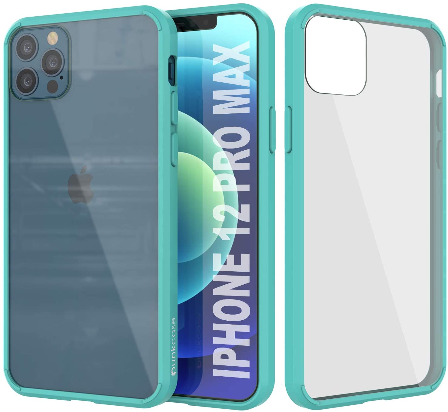iPhone 12 Pro Max Case Punkcase® LUCID 2.0 Teal Series w/ PUNK SHIELD Screen Protector | Ultra Fit