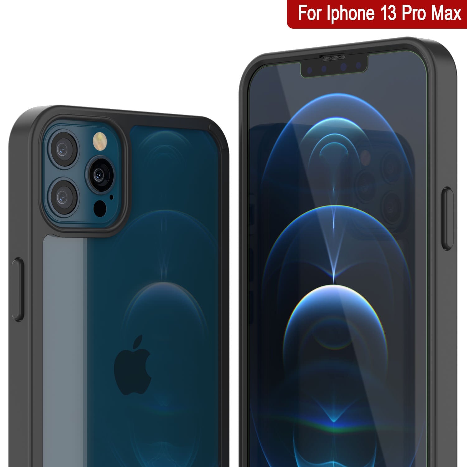 iPhone 13 Pro Max Case Punkcase® LUCID 2.0 Black Series w/ PUNK SHIELD Screen Protector | Ultra Fit