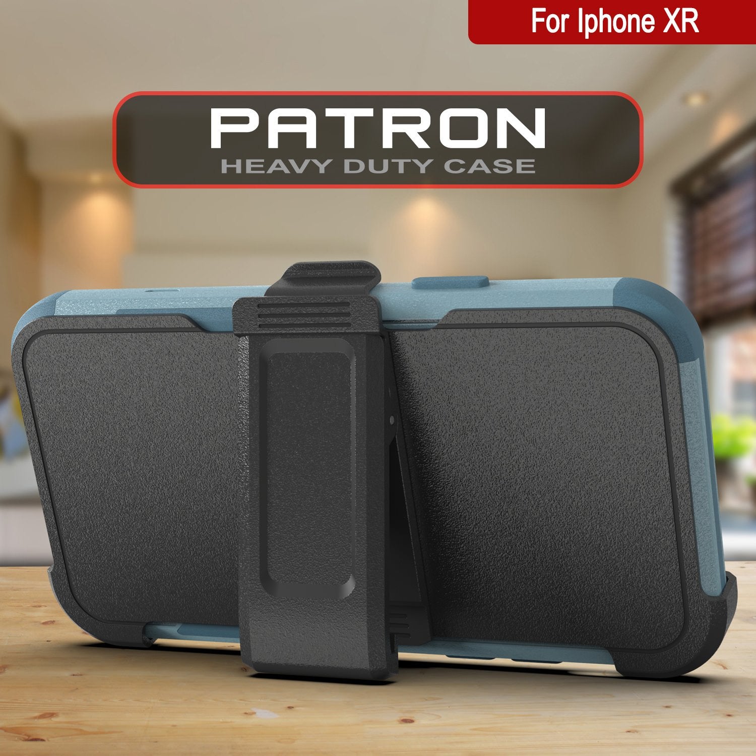 Punkcase for iPhone XR Belt Clip Multilayer Holster Case [Patron Series] [Mint]