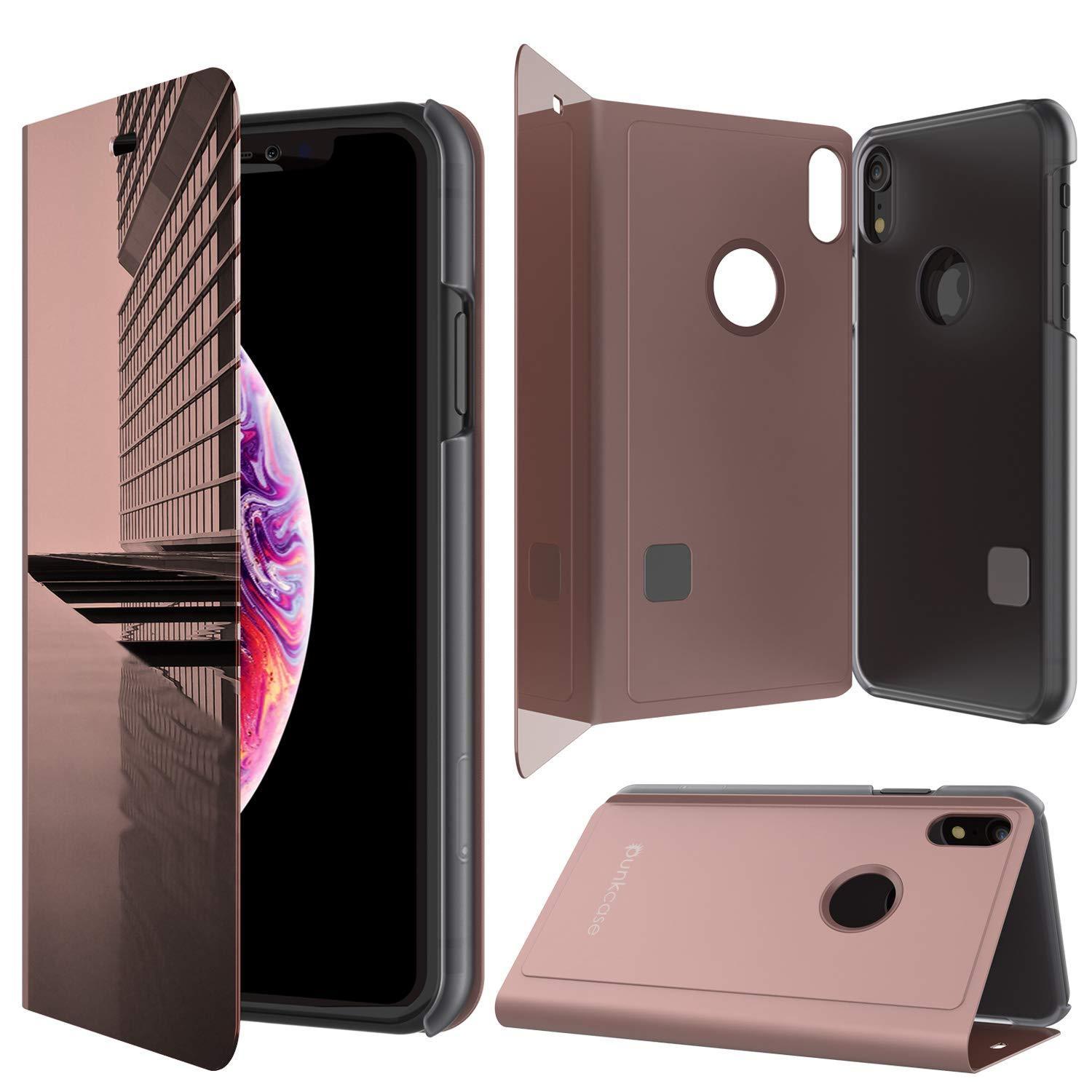 Punkcase iPhone 11 / XI Reflector Case Protective Flip Cover [Rose]