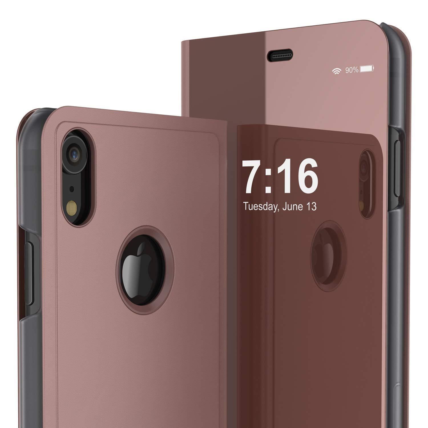 Punkcase iPhone 11 / XI Reflector Case Protective Flip Cover [Rose]