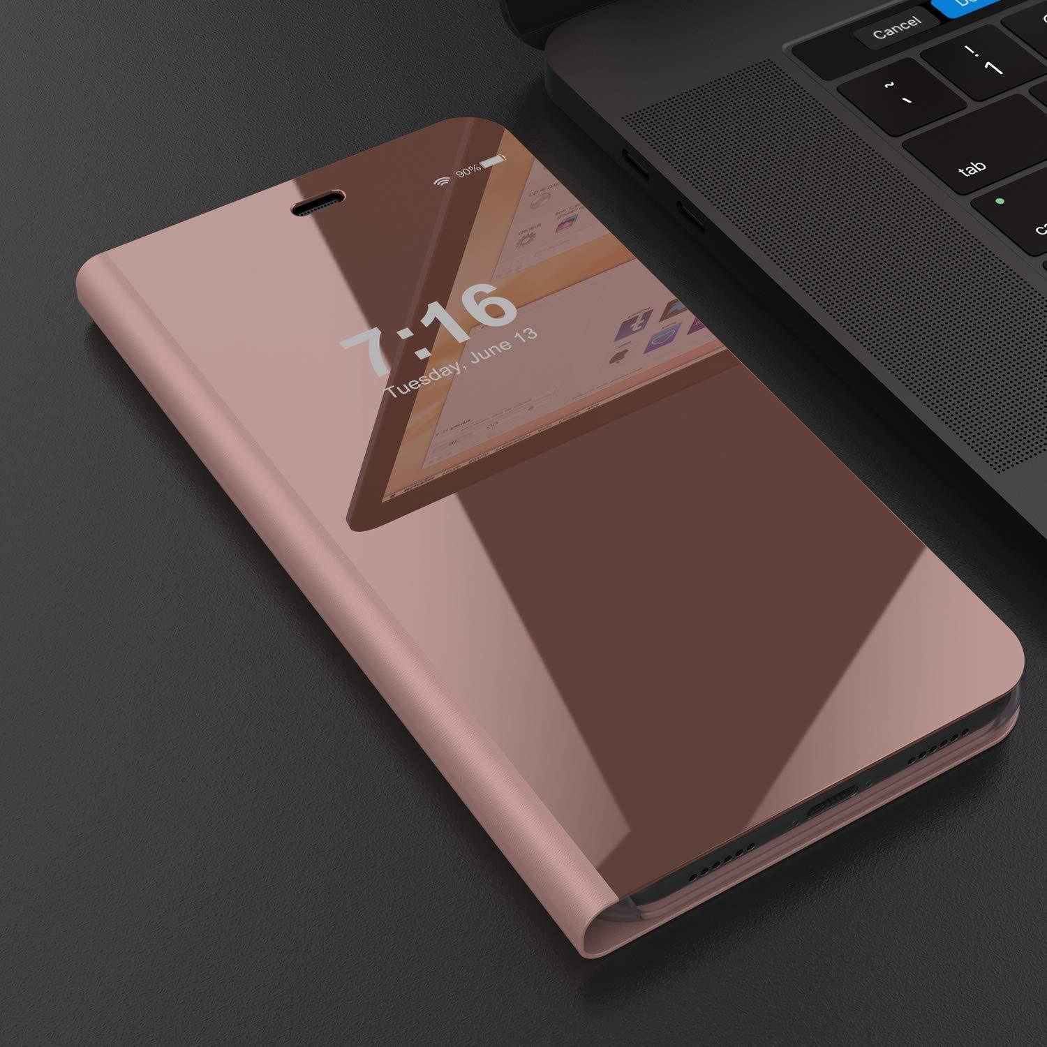 Punkcase iPhone 11 / XI Reflector Case Protective Flip Cover [Rose]