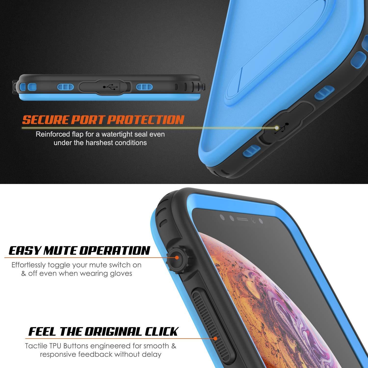 iPhone XR Waterproof Case, Punkcase [KickStud Series] Armor Cover [Light-Blue] - PunkCase NZ