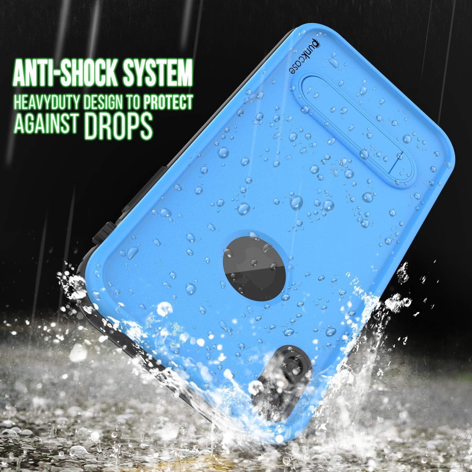 iPhone XR Waterproof Case, Punkcase [KickStud Series] Armor Cover [Light-Blue] - PunkCase NZ