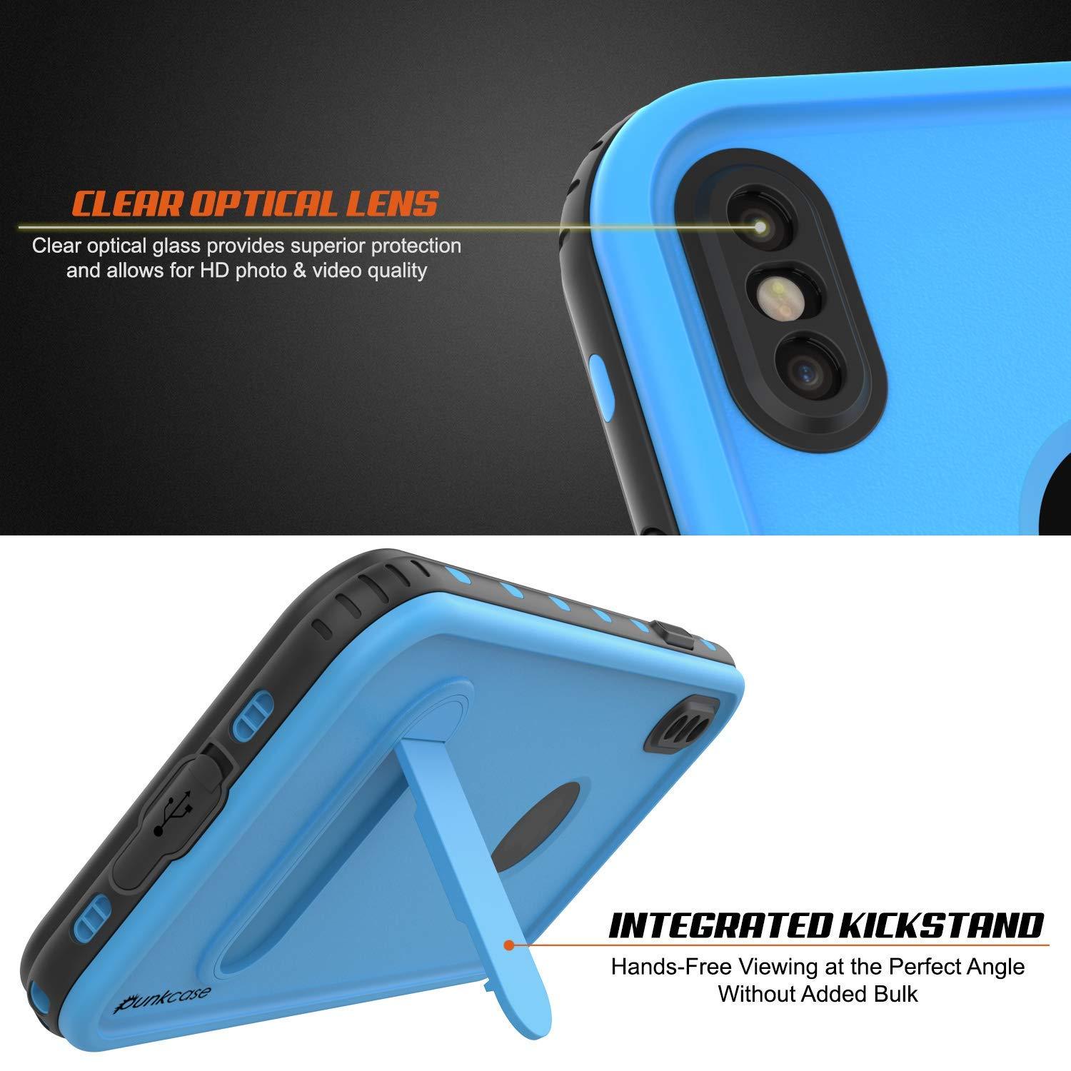 iPhone XR Waterproof Case, Punkcase [KickStud Series] Armor Cover [Light-Blue] - PunkCase NZ