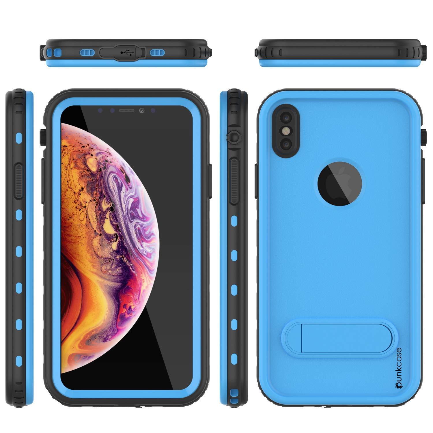 iPhone XR Waterproof Case, Punkcase [KickStud Series] Armor Cover [Light-Blue] - PunkCase NZ