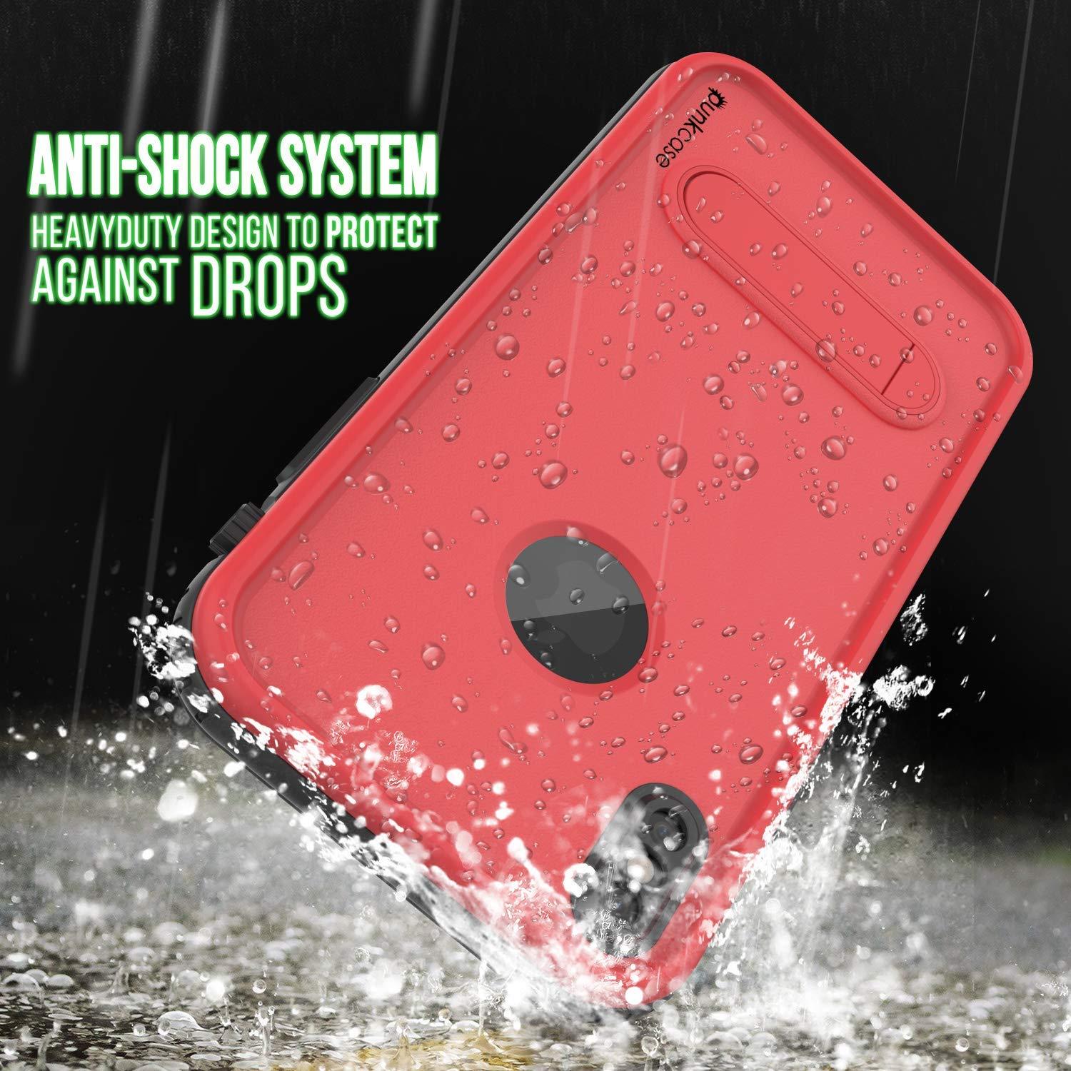 iPhone XR Waterproof Case, Punkcase [KickStud Series] Armor Cover [Red] - PunkCase NZ