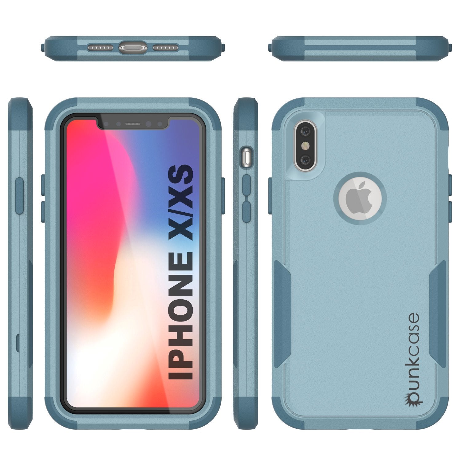 Punkcase for iPhone XS Belt Clip Multilayer Holster Case [Patron Series] [Mint]
