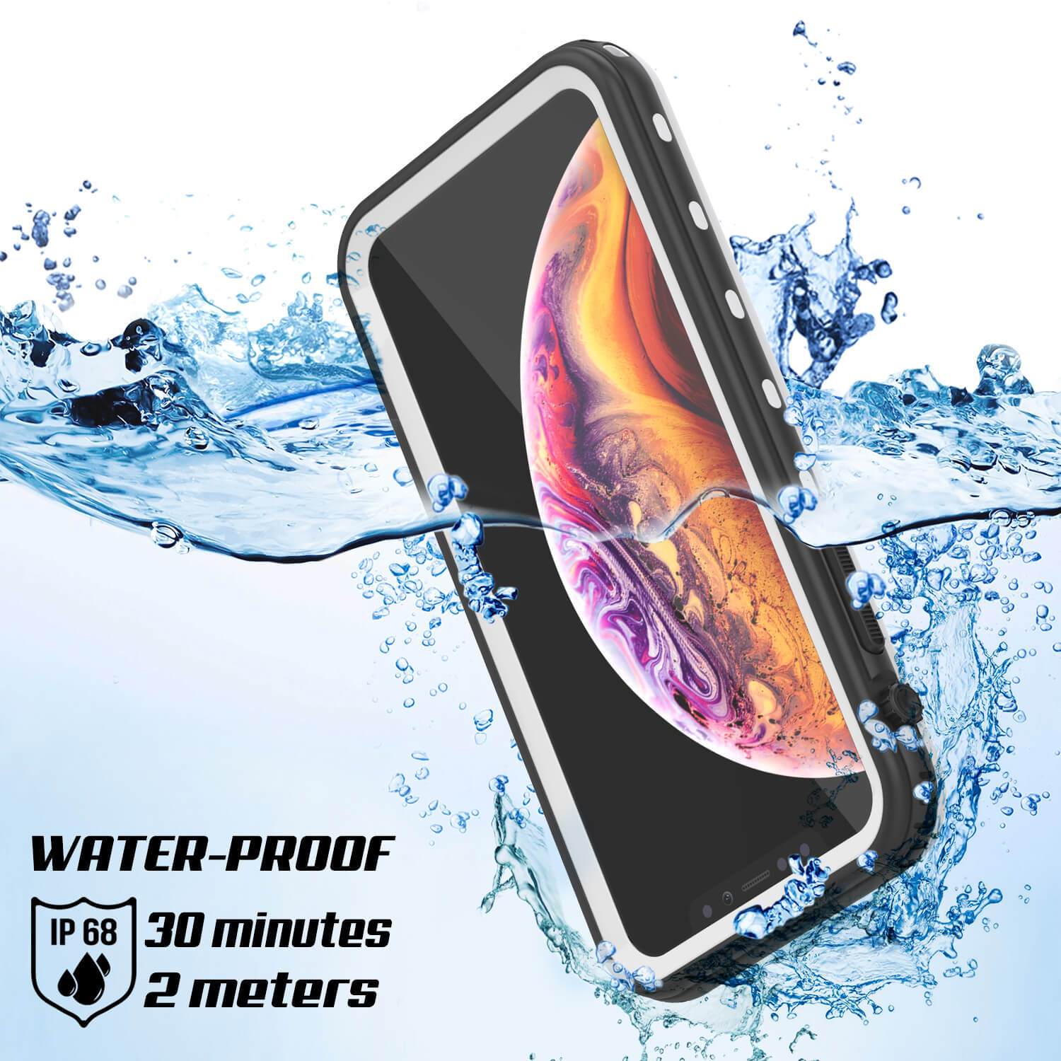 iPhone XS Max Waterproof Case, Punkcase [KickStud Series] Armor Cover [White] - PunkCase NZ