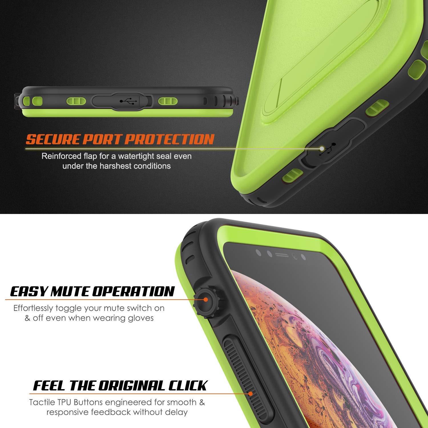 iPhone XS Waterproof Case, Punkcase [KickStud Series] Armor Cover [Green] - PunkCase NZ