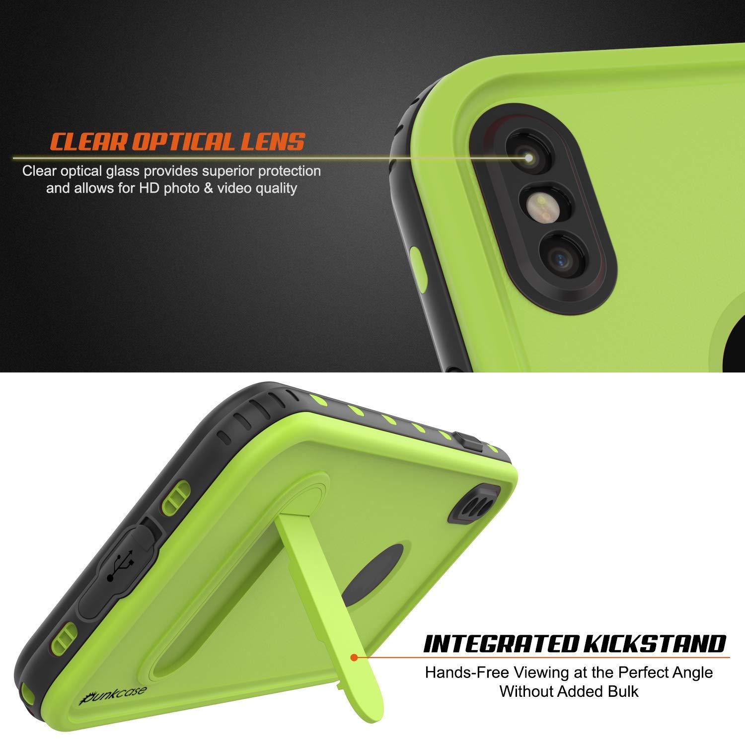iPhone XS Waterproof Case, Punkcase [KickStud Series] Armor Cover [Green] - PunkCase NZ