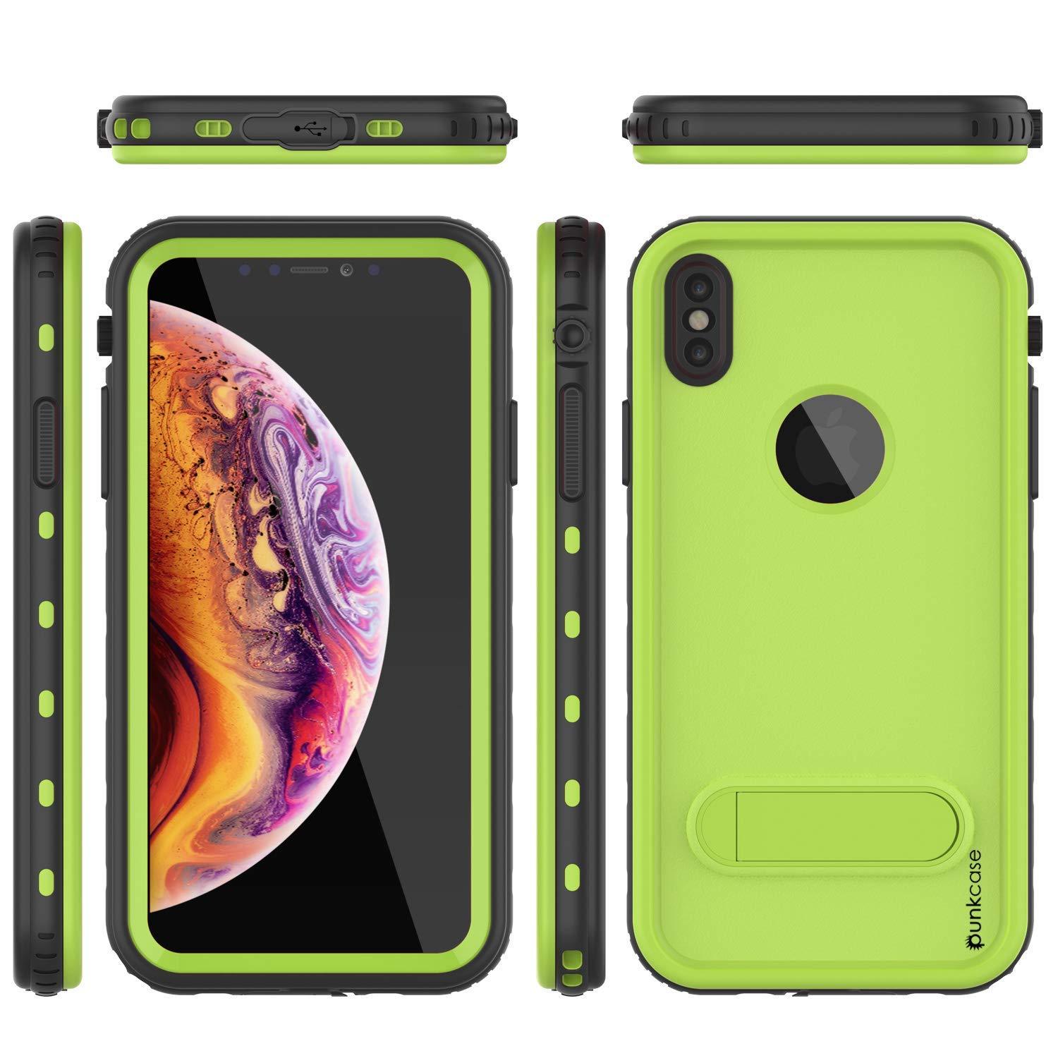 iPhone XS Waterproof Case, Punkcase [KickStud Series] Armor Cover [Green] - PunkCase NZ