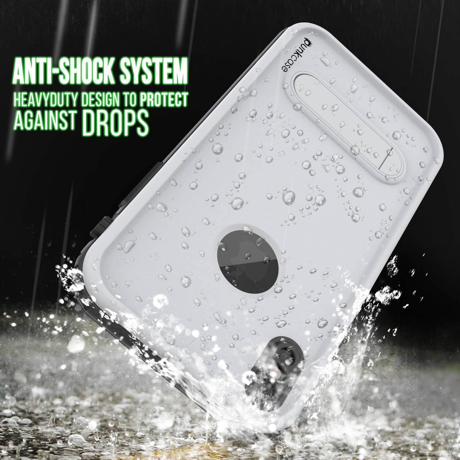 iPhone XS Waterproof Case, Punkcase [KickStud Series] Armor Cover [White] - PunkCase NZ