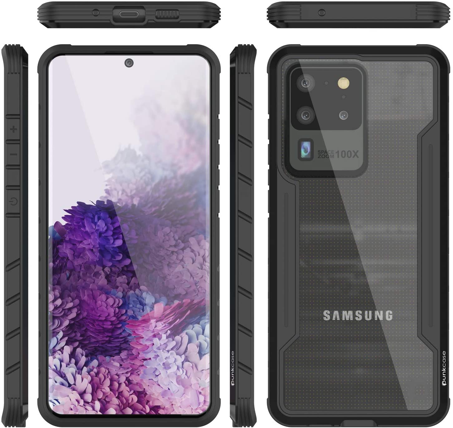 Punkcase S20 Ultra ravenger Case Protective Military Grade Multilayer Cover [Black]