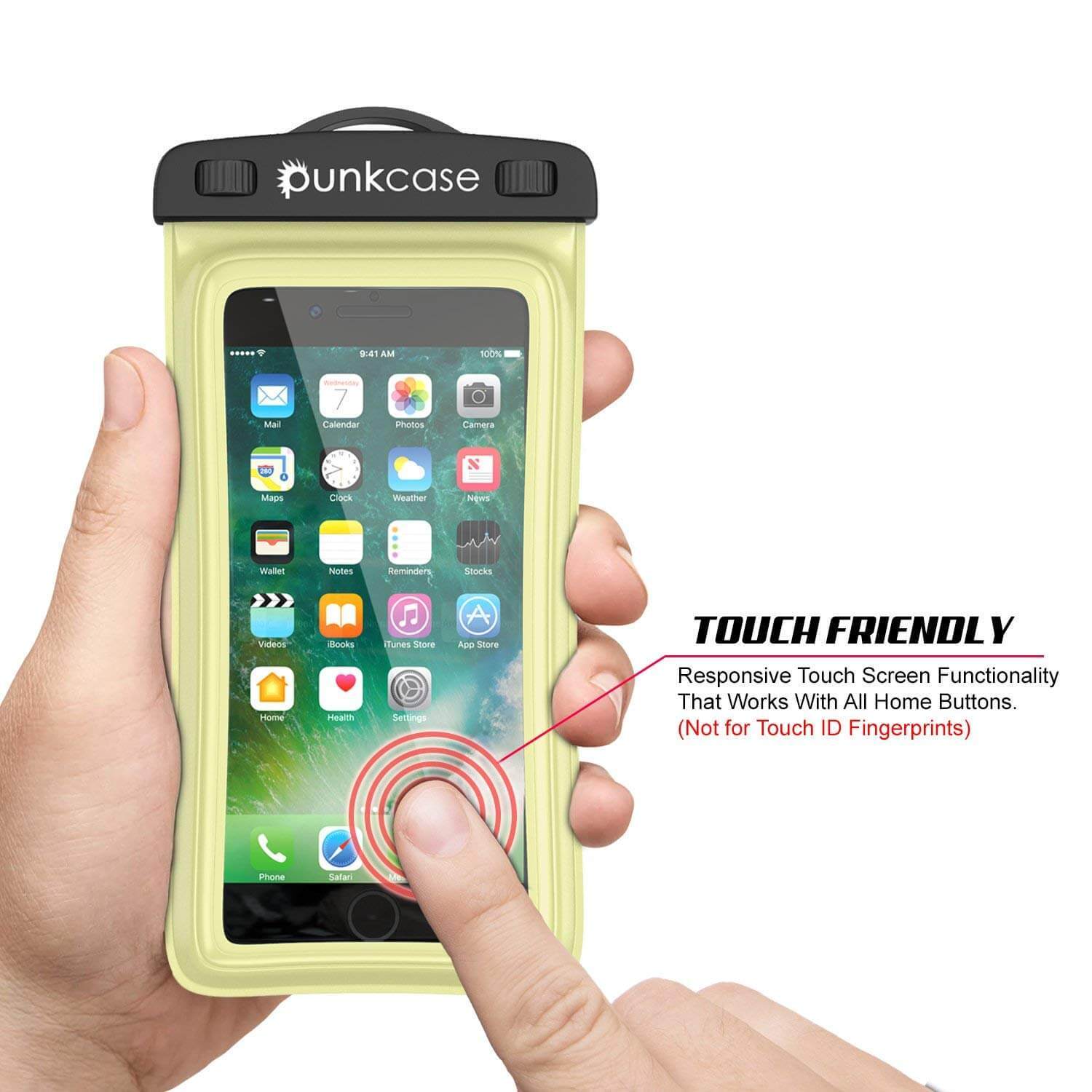 Waterproof Phone Pouch, PunkBag Universal Floating Dry Case Bag for most Cell Phones [Light Green] - PunkCase NZ