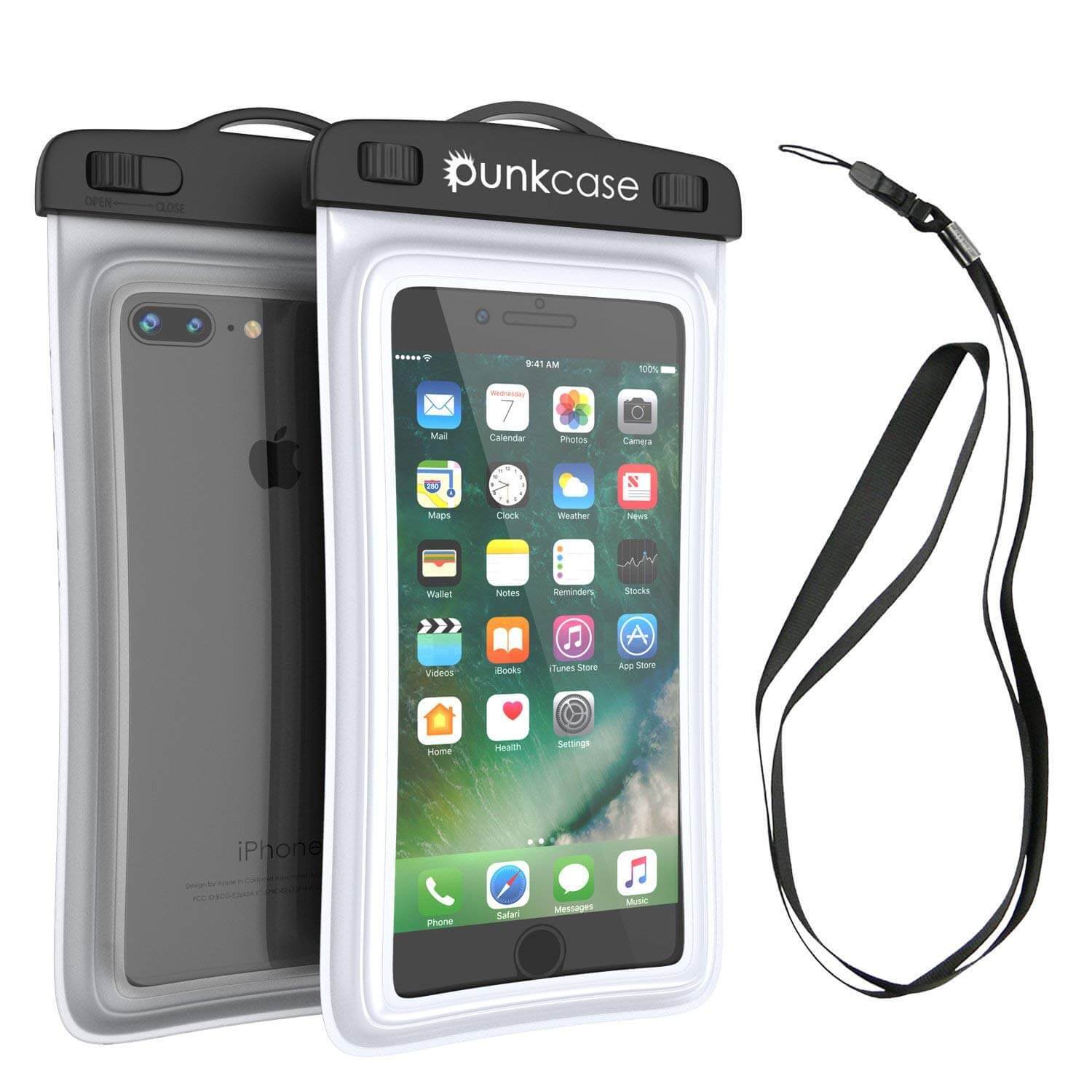 Waterproof Phone Pouch, PunkBag Universal Floating Dry Case Bag for most Cell Phones [White] - PunkCase NZ