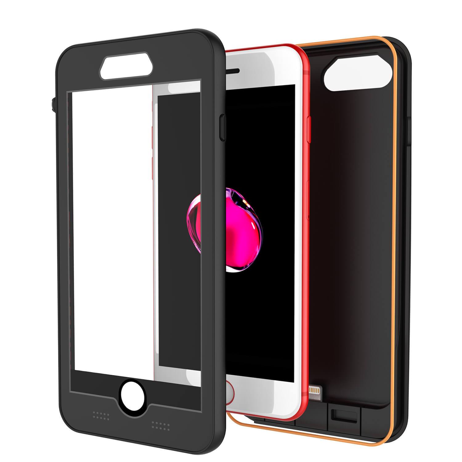 PunkJuice iPhone 7+Plus /6s+ Plus/6+ Plus Battery Case Black - Waterproof Slim Power Juice Bank with 4300mAh - PunkCase NZ