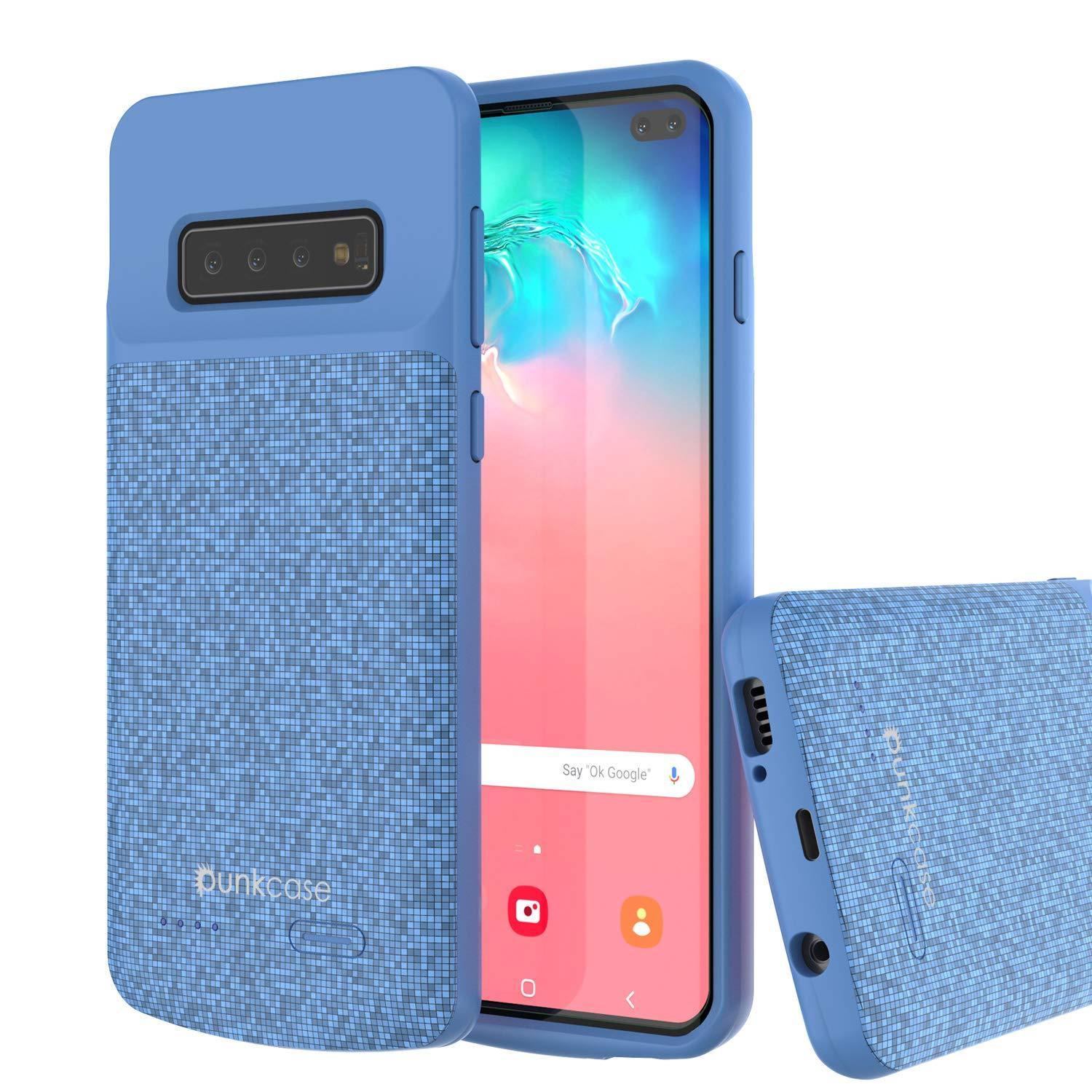 PunkJuice S10+ Plus Battery Case Blue - Fast Charging Power Juice Bank with 5000mAh