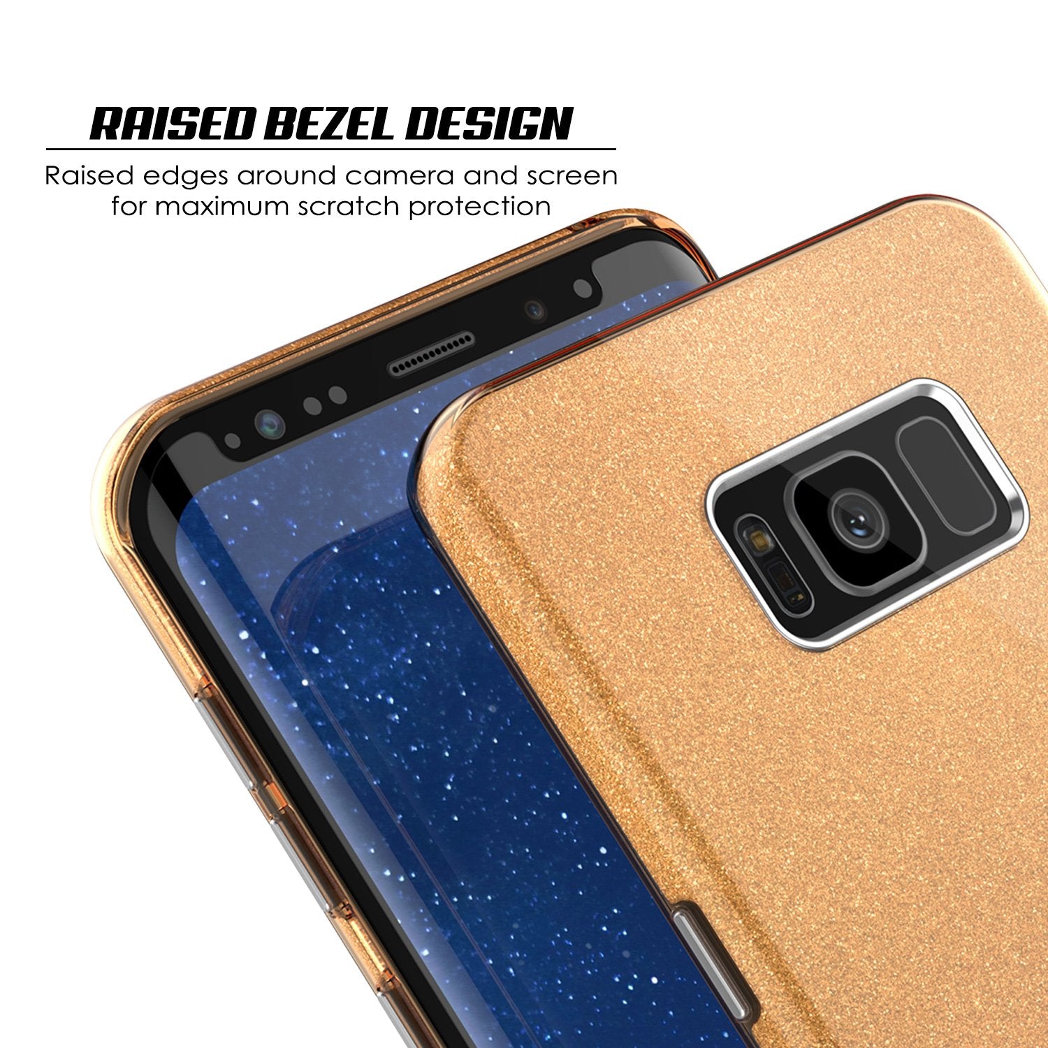 Galaxy S8 Case, Punkcase Galactic 2.0 Series Ultra Slim Protective Armor TPU Cover w/ PunkShield Screen Protector | Lifetime Exchange Warranty | Designed for Samsung Galaxy S8 [Gold] - PunkCase NZ