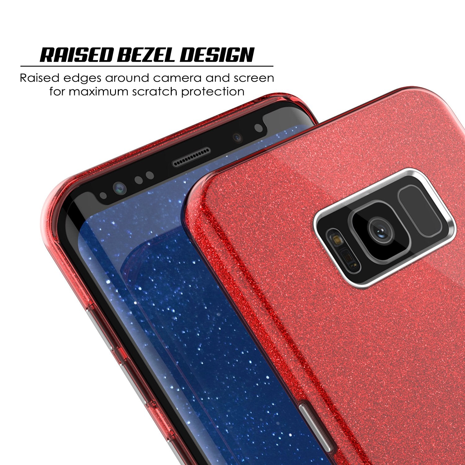 Galaxy S8 Plus Case, Punkcase Galactic 2.0 Series Ultra Slim Protective Armor TPU Cover [Red] - PunkCase NZ