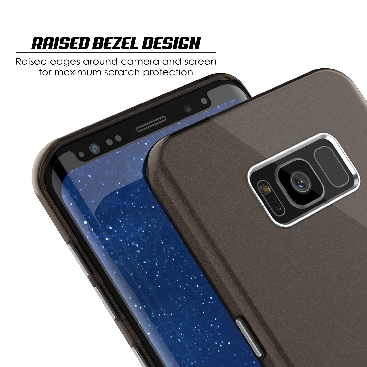 Galaxy S8 Plus Case, Punkcase Galactic 2.0 Series Ultra Slim Protective Armor TPU Cover [Black] - PunkCase NZ