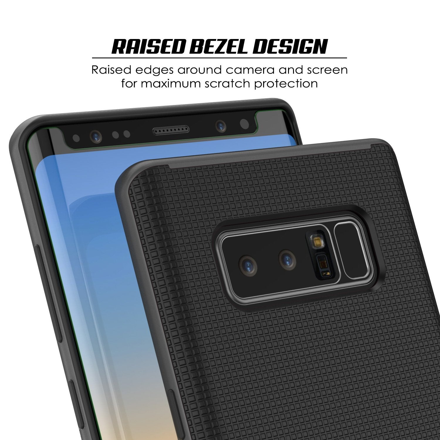 Galaxy Note 8 Case, PunkCase [Stealth Series] Hybrid 3-Piece Shockproof Dual Layer Cover [Non-Slip] [Soft TPU + PC Bumper] with PUNKSHIELD Screen Protector for Samsung Note 8 [Grey] - PunkCase NZ