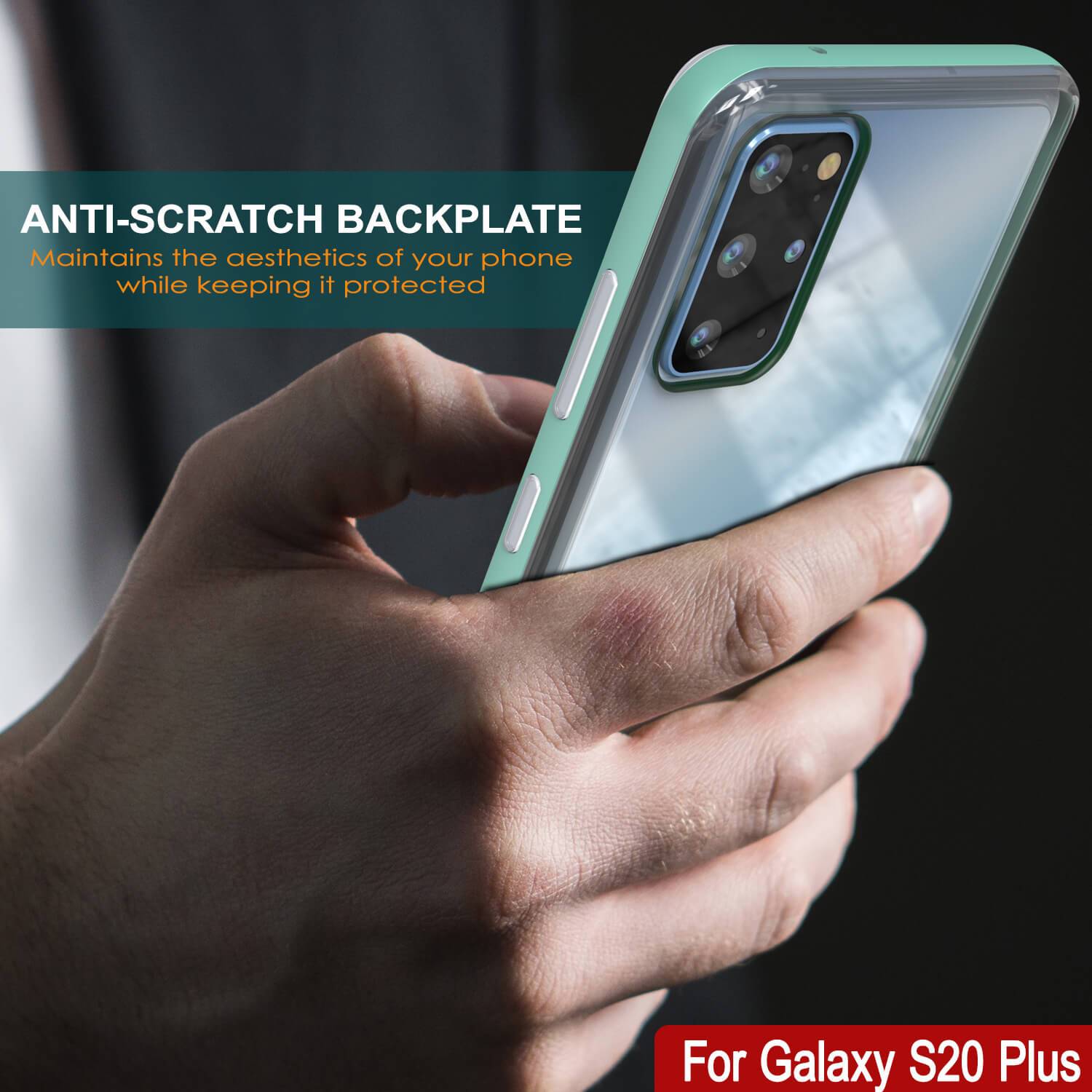 Galaxy S20+ Plus Case, PUNKcase [LUCID 3.0 Series] [Slim Fit] Armor Cover w/ Integrated Screen Protector [Teal]