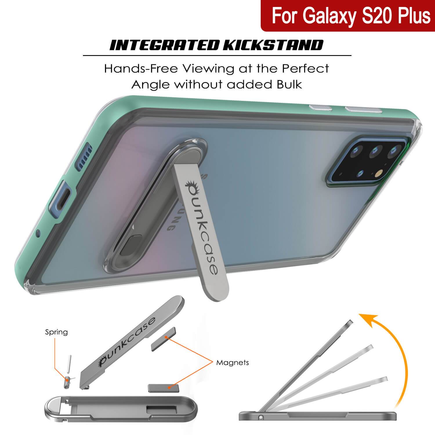 Galaxy S20+ Plus Case, PUNKcase [LUCID 3.0 Series] [Slim Fit] Armor Cover w/ Integrated Screen Protector [Teal]