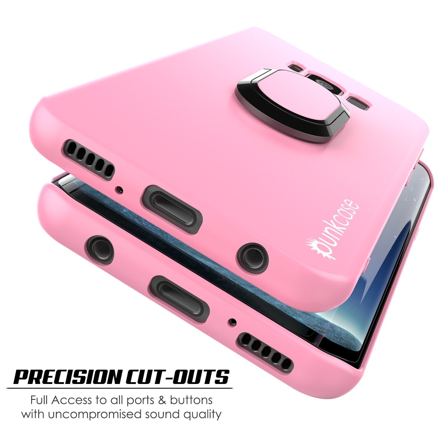 Galaxy S8 PLUS, Punkcase Magnetix Protective TPU Cover W/ Kickstand, Screen Protector [Pink] - PunkCase NZ