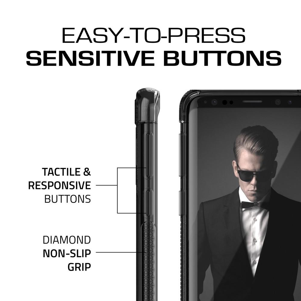 Galaxy S9 Clear Protective Case | Covert 2 Series [Black] - PunkCase NZ