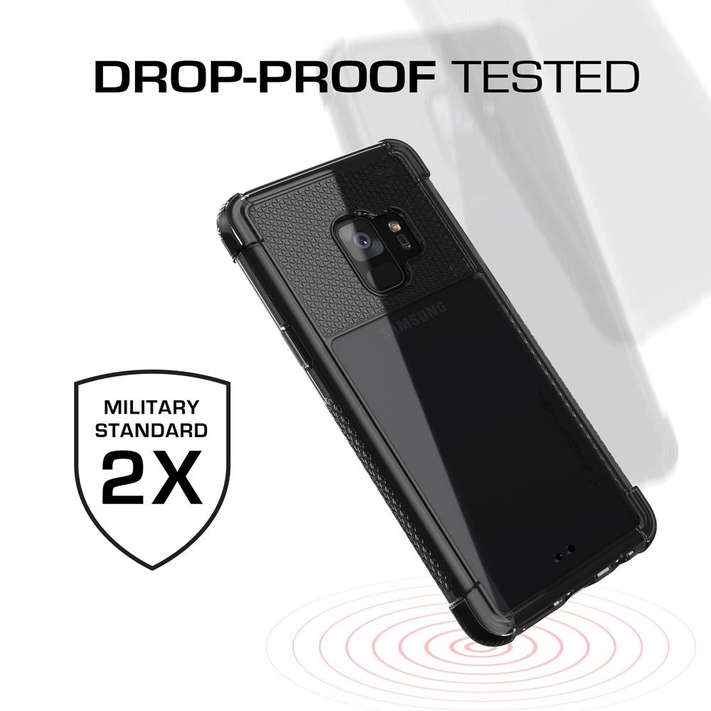 Galaxy S9 Clear Protective Case | Covert 2 Series [Black]