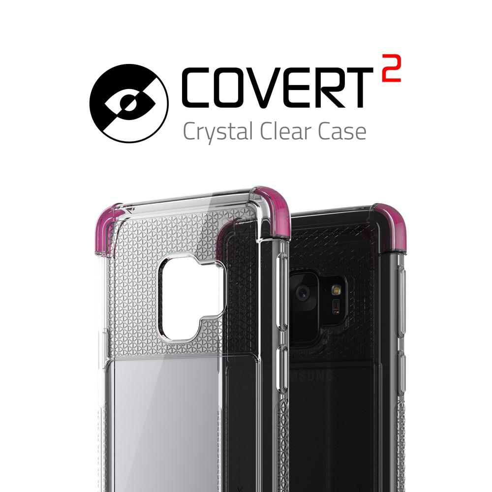 Galaxy S9 Clear Protective Case | Covert 2 Series [Pink] - PunkCase NZ
