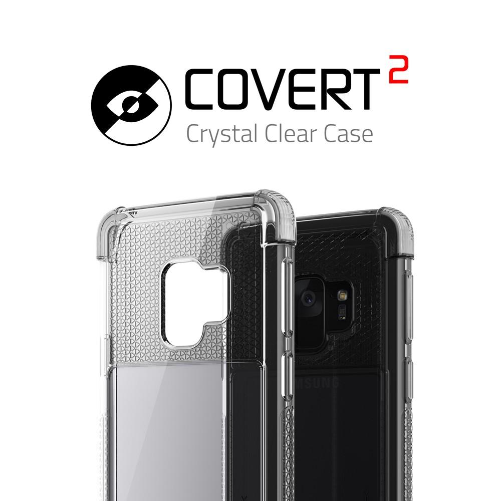 Galaxy S9 Clear Protective Case | Covert 2 Series [White] - PunkCase NZ