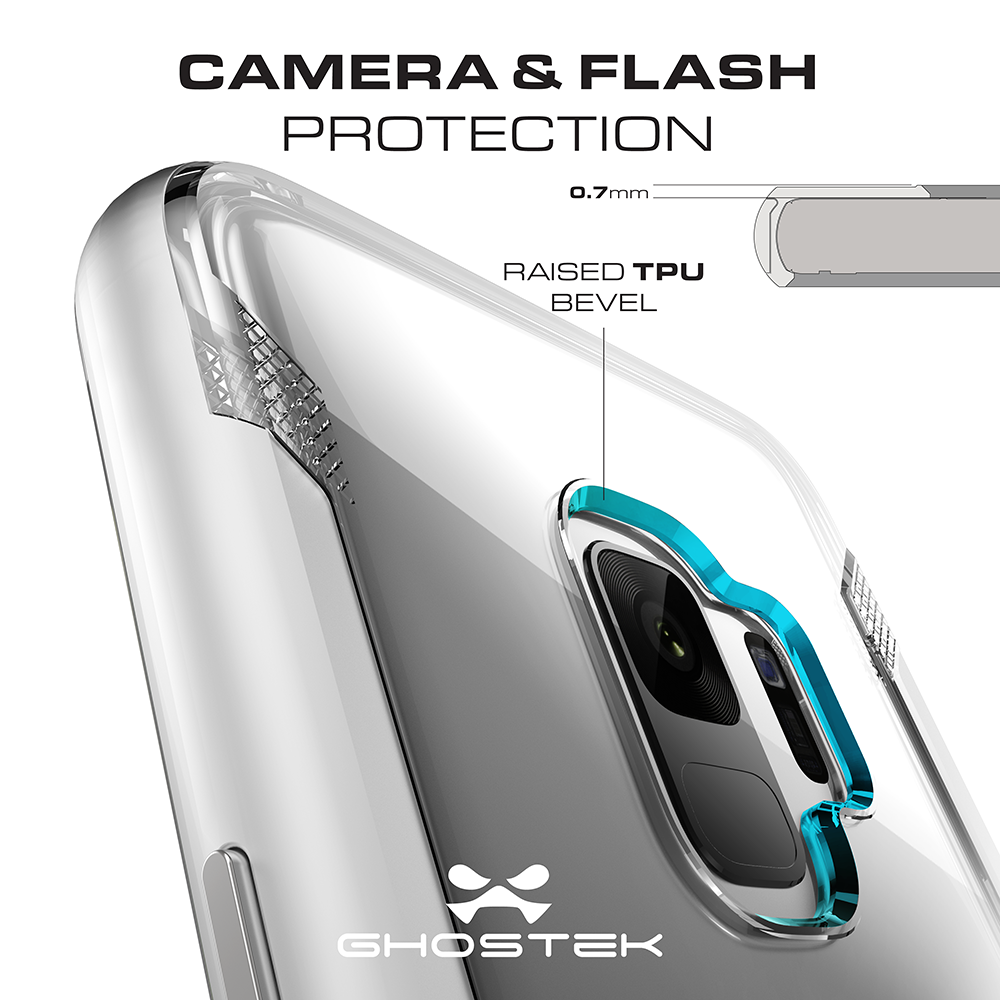 Galaxy S9+ Plus Clear Protective Case | Cloak 3 Series [Black] - PunkCase NZ