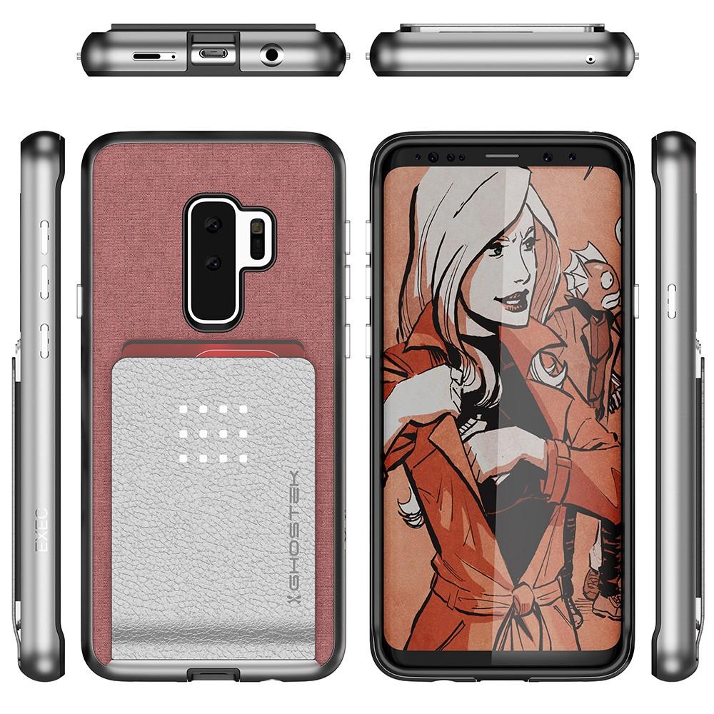 Galaxy S9+ Protective Wallet Case | Exec 2 Series [Pink] - PunkCase NZ