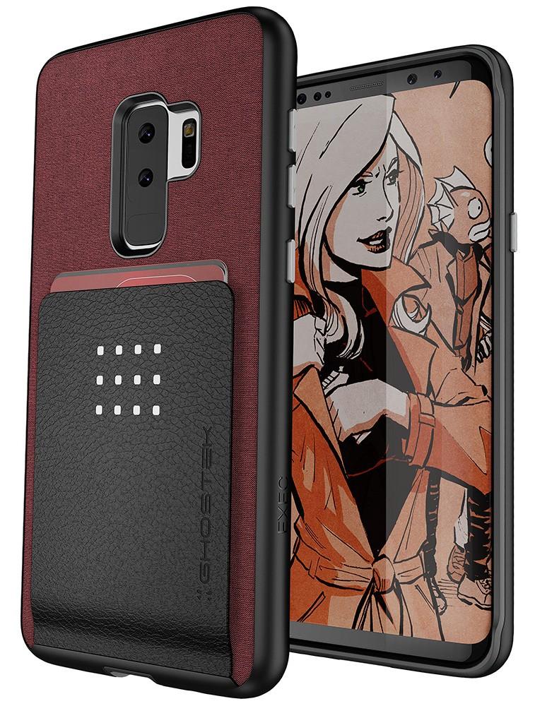 Galaxy S9+ Protective Wallet Case | Exec 2 Series [Red]
