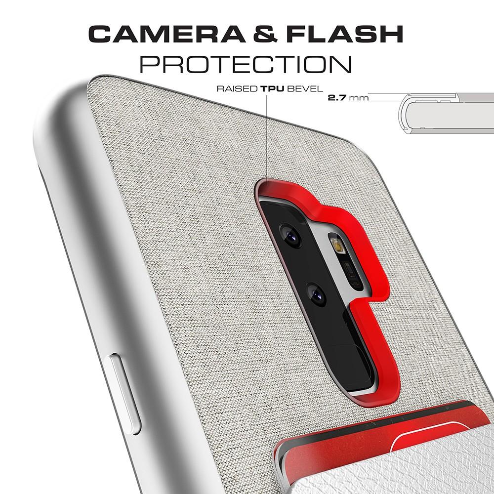 Galaxy S9+ Protective Wallet Case | Exec 2 Series [Red] - PunkCase NZ