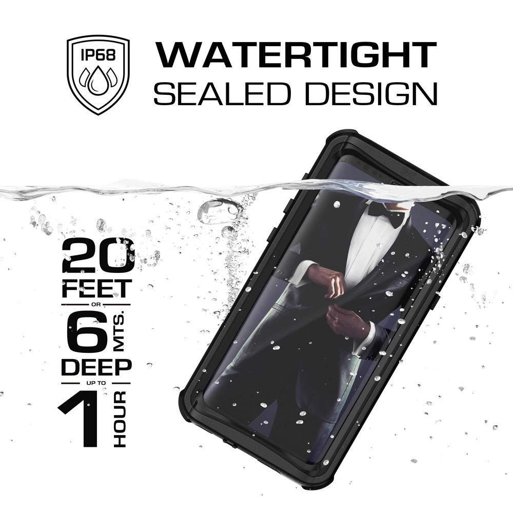 Galaxy S9+ Plus Rugged Waterproof Case | Nautical Series | [Black] - PunkCase NZ